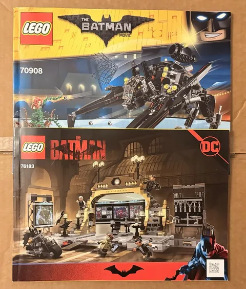 LEGO DC Batman Instruction Booklets LOT of 2