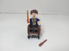 LEGO Harry Potter 76439: Wheelchair Wizard Minifigure w/ 2 Wands ~ Ships FAST!