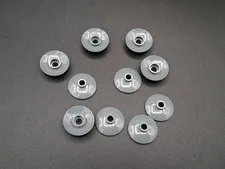 LEGO - 10x - Dish - Shell - 2x2 Inverted Radar - Dark Grey - Dark Grey - 4740