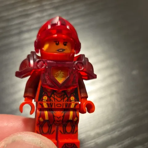 LEGO Nexo Knight w/ Trans-Red Helmet Visor & Shoulder Armor