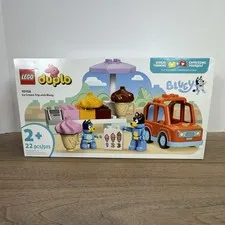 LEGO DUPLO Ice Cream Trip with Bluey Complete Set 22 Pieces (10458)