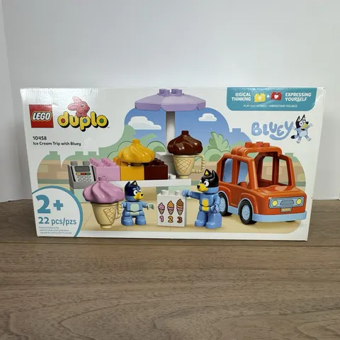 LEGO DUPLO Ice Cream Trip with Bluey Complete Set 22 Pieces (10458)