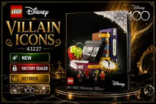 LEGO Disney 43227 Villain Icons NEW Factory Sealed Retired Collectible