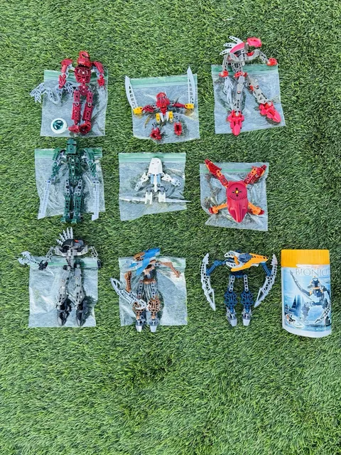 Lego Used Bionicle Lot Mixed Figures and Parts Vintage