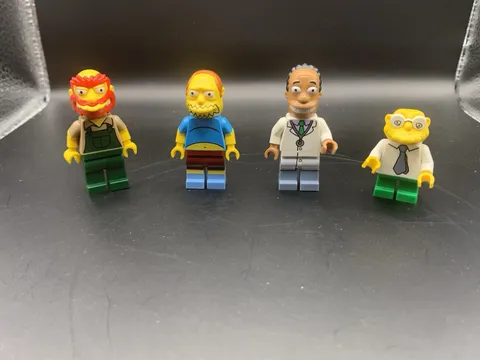 LEGO The Simpsons Minifigures Lot: Willie Comic Book Guy Hibbert Moleman