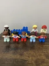 Lego Duplo Loose Mini Figures: Toddler Girls/Boy, Firefighter, Race Car Driver +