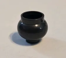 LEGO Pearl Dark Gray Minifig Utensil Pot Small Handle Holder 98374