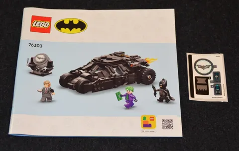 76303 INSTRUCTION BOOKLET & ORIGINAL STICKERS ONLY For Set # 76303 ~ Lego Batman