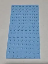 LEGO Plate Bright Light Blue ● 8 X 16 ● # 92438 ● QTY 1