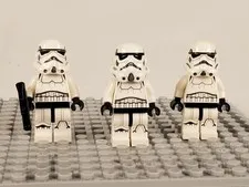 LEGO Star Wars Imperial Stormtrooper Minifigure Lot of 3 sw1137 Blaster
