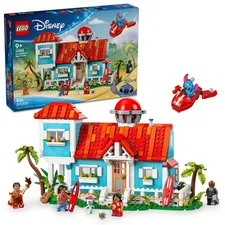 LEGO Disney Lilo and Stitch Beach House Toy - 15" x 10.3", Multicolor