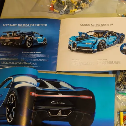 LEGO Technic Bugatti Chiron 42083 W/Manual Disassembled No Box all Sticker Part
