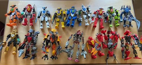 Huge LEGO Bionicle & Hero Factory Lot – 20+ Figures, Titans, Vehicles, Parts