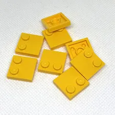 LEGO Parts - Yellow Tile, Modified 2 x 2 with Studs on Edge - No 33909 - QTY 8