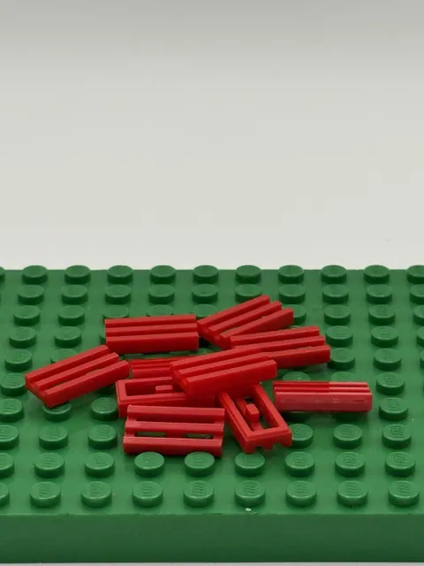 Lego Grill Grate Plates 1x2 Red Replacement Part #2412 Lot of 10 #2412b 1714