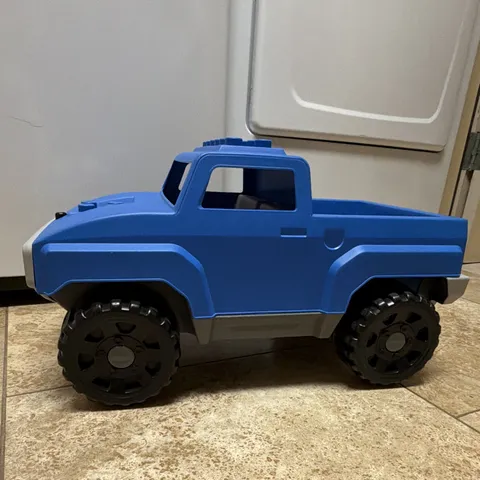 LEGO Quatro Blue Pickup Truck Storage Bin w/ Lid 5363 15 pcs Age 1-3