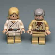 Crack* Lego Minifigure Star Wars: Obi Wan SW0274 Luke Skywalker SW0273 8092 A9