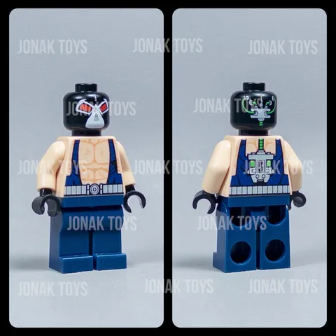 LEGO Batman 1 2006 Bane Custom Minifigure *ON GENUINE TORSO* Bat021 (7787)