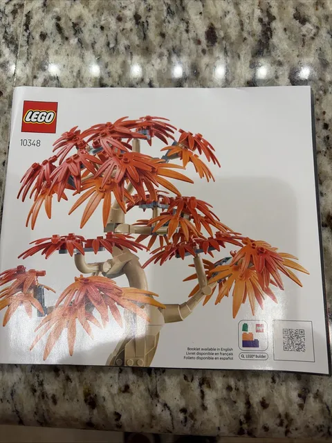 Lego 10348 Instruction Manual Only Botanical Japanese Red Maple Bonsai Tree