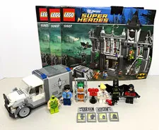 LEGO Batman Arkham Asylum 10937 Partial Set Lot Minifigures 3 Manuals Van Rare