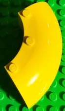 Lego 6x6x2 Round Corner Brick Yellow