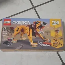 LEGO Creator 31112 Wild Lion 3 in 1 Set 224 pcs Building Toy Ages 7+