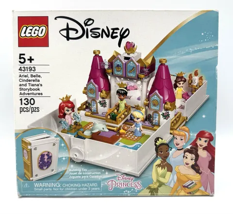 LEGO Disney Princess 43193 Ariel Belle Cinderella & Tiana's Storybook NEW/SEALED