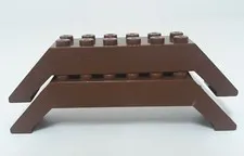 Lego Parts Lot 30180 Brown Slope 45 10X2X2 Double For Set 7144 5987