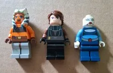 Lot Of 3 LEGO Star Wars Clone Wars Asajj Anakin & Ahsoka Minifigures