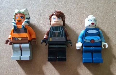 Lot Of 3 LEGO Star Wars Clone Wars Asajj Anakin & Ahsoka Minifigures