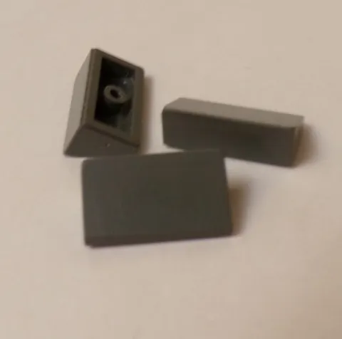 Lego x6 Dark Bluish Gray 1x2x2/3 Slope 30°, 85984 (028-301)
