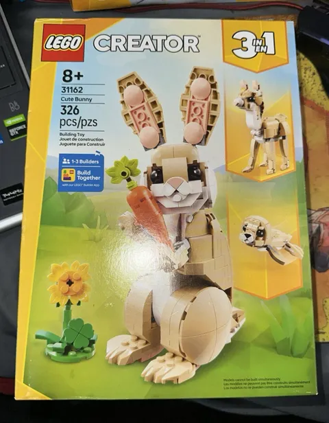 LEGO Creator 3-in-1 Cute Bunny Set 31162 326 Pieces Building Set