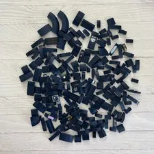 LEGO DARK BLUE LOT 194 PCS CURVED SLOPE BRICK VARIETY EARTH BLUE BUILDING PIECES