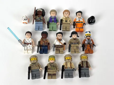 LEGO Star Wars Sequel Trilogy Minifigure Lot Authentic Rey Finn Poe Leia Rose