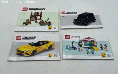 LEGO Instruction Booklets Lot Minecraft 21272 Speed Champions 76924 Friends 4pc