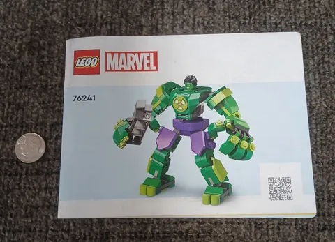 Lego Instructions Manual 76241 The Incredible Hulk Marvel Comics Avengers Hero 
