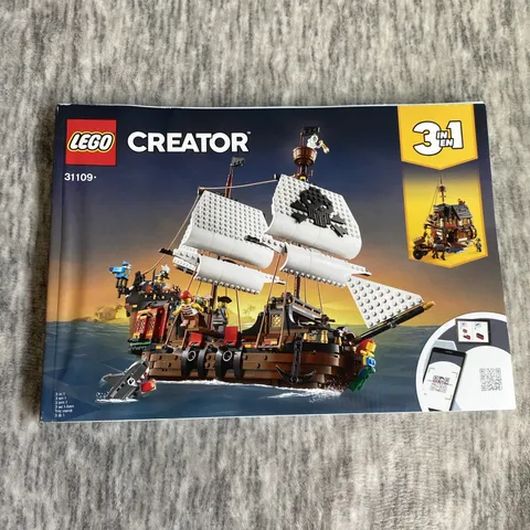 LEGO Creator 31109 Pirate Ship 3-in-1 Instruction "Manual ONLY" Booklet