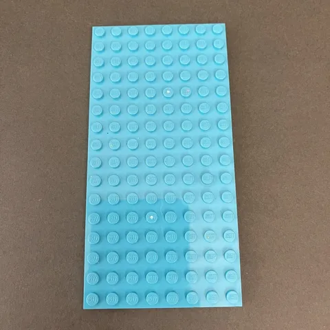 Lego 92438 Baseplate 16 x 8 Aqua Blue Replacement Add-on Piece Part