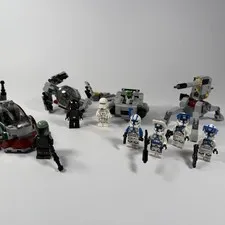 LEGO Star Wars Lot Boba Fett 501st Clone Troopers TIE Scout Trooper Cannon
