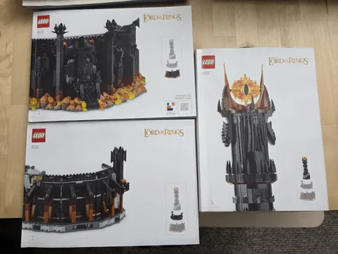Lego 10333 Lord Of The Rings Barad-Dur Instruction Manual Book Only All 3