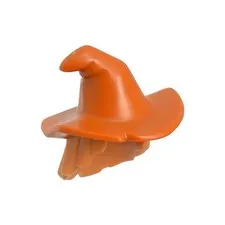 LEGO Minifigure, Hair Combo, Hair with Hat, Mid-Length Scraggly, Witch inv.656