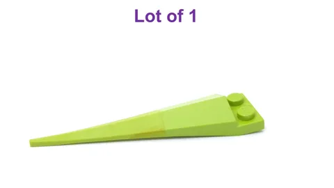 Lego 1x2 Plate Angular Extension Lime with Flexible Rubber Lime Tip