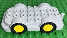 Lego Duplo Truck Bus Van Base 4x8 fenders Gray yellow wheels