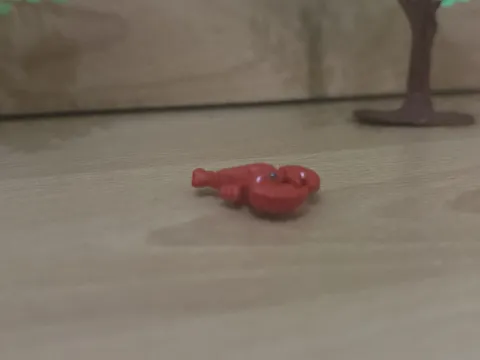 Lego Red Lobster with Black Eyes