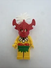 Vintage Lego Minifigure Islanders pi068 King Kahuka Excellent condition