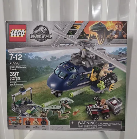 LEGO Jurassic World: Blue's Helicopter Pursuit NIB (75928)