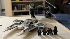 LEGO Star Wars: Mandalorian Fang Fighter Vs. Tie Interceptor (75348) - EUC