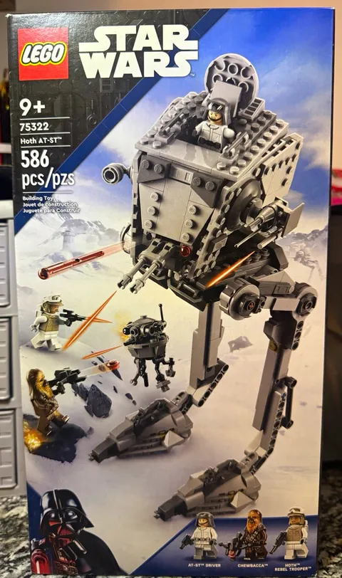 LEGO Star Wars Hoth AT-ST 75322 Unopened Box 586pc 3 figures with Chewbacca