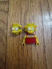 Lego Lisa Simpson minifigure parts for SIM010 & SIM030 minifigures