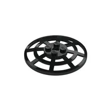 LEGO Black Dish 6 x 6 Inverted (Radar) Webbed - Type 2 inv.631